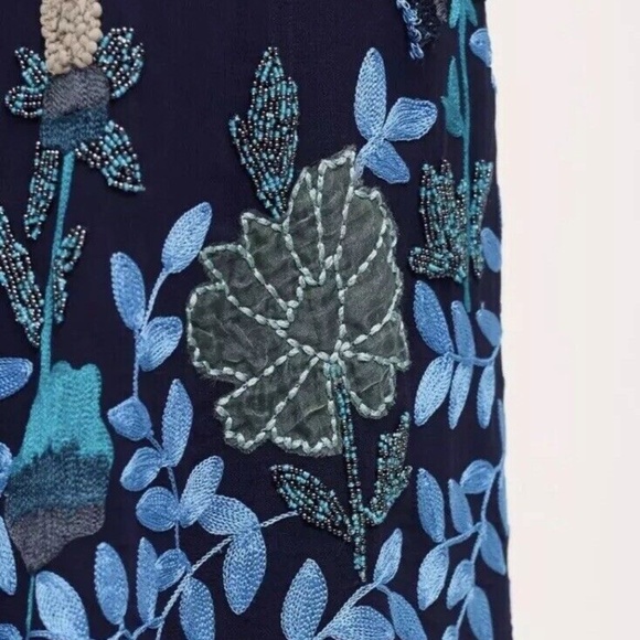 WOODVINE SWING DRESS BY NOT SO SERIOUS EMBROIDERED Free People Org $228 Size 0 - Picture 4 of 4